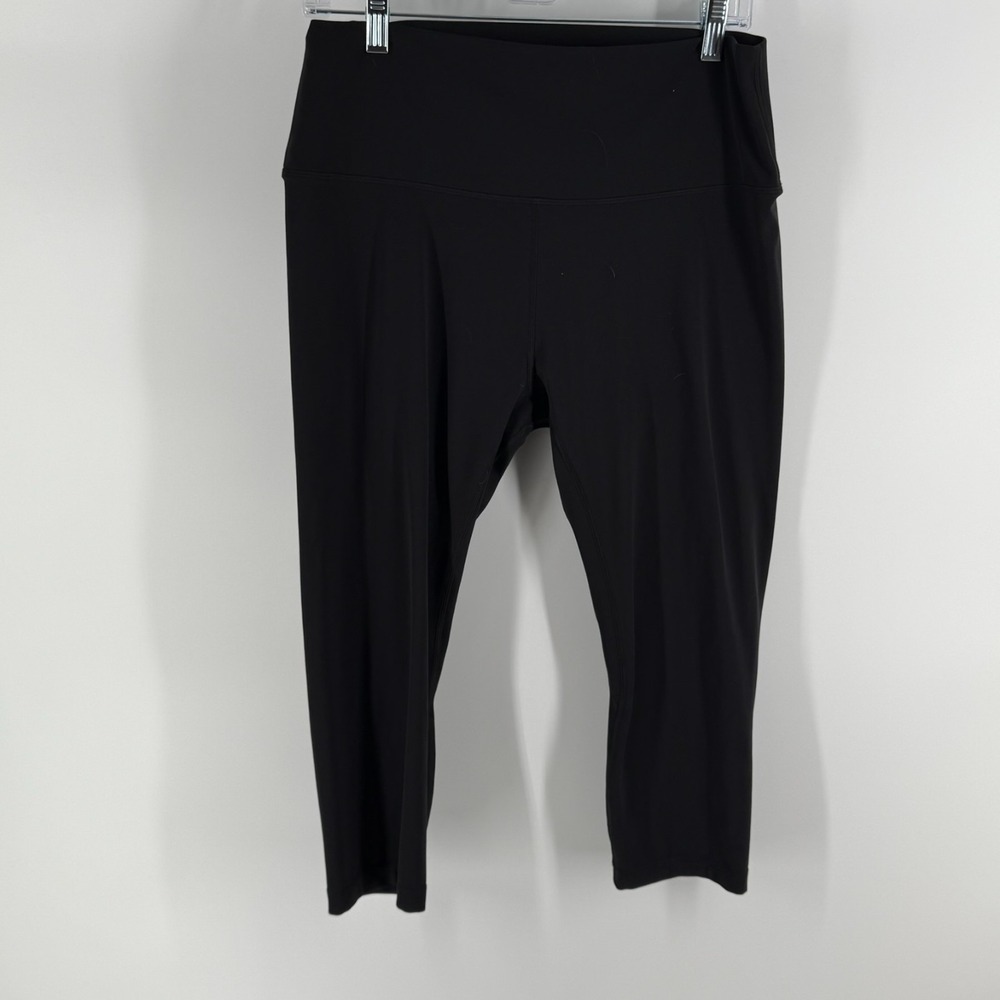 Cropped Leggings Womens Black High Waisted Gym Training Yoga Workout Athleisure
